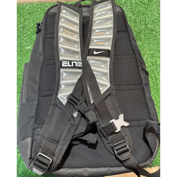 Nike Elite Hoops Black Backpack Bag Sports Gym Bubble Straps - Picture 6 of 9